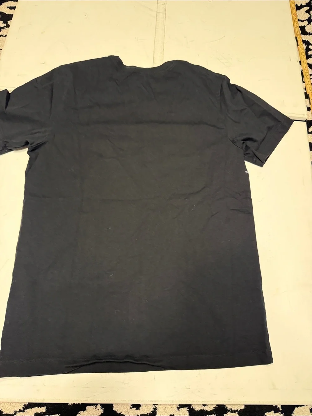 Jordan Short Sleeve Crew Tee in Black with Yellow Logo Graphics